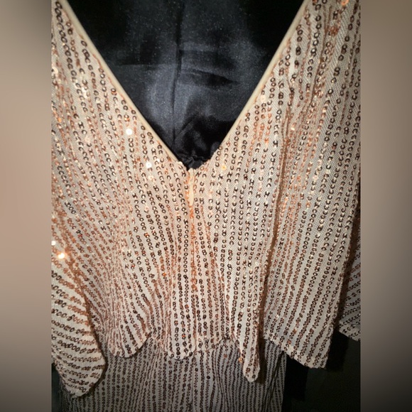 Stunning Gold Sequin Maxi Dress by Giffniseti - Picture 9 of 12